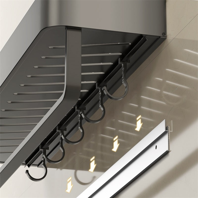 Bathroom Storage Rack (Wall-mounted, No Holes )