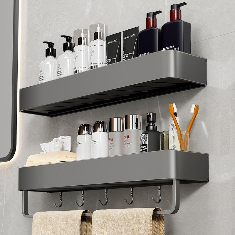 Bathroom Storage Rack (Wall-mounted, No Holes )