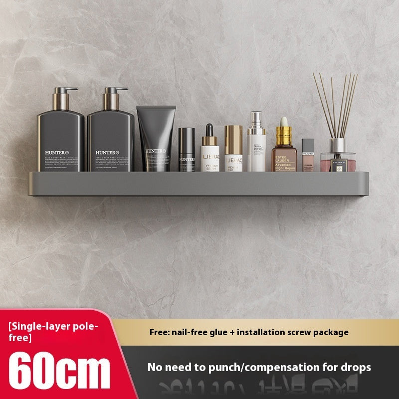 Bathroom Storage Rack (Wall-mounted, No Holes )